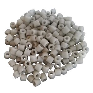 144+ 6mm  DARK GRAY PONY BEADS Czech Glass bundle set lot